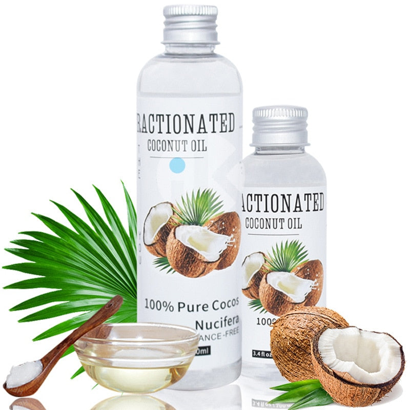 100% Pure Natural Coconut Essential Oil Massage Spa Cold Pressed Moisturiser Skin Care Oil Hair Care Help Sleep Relaxation