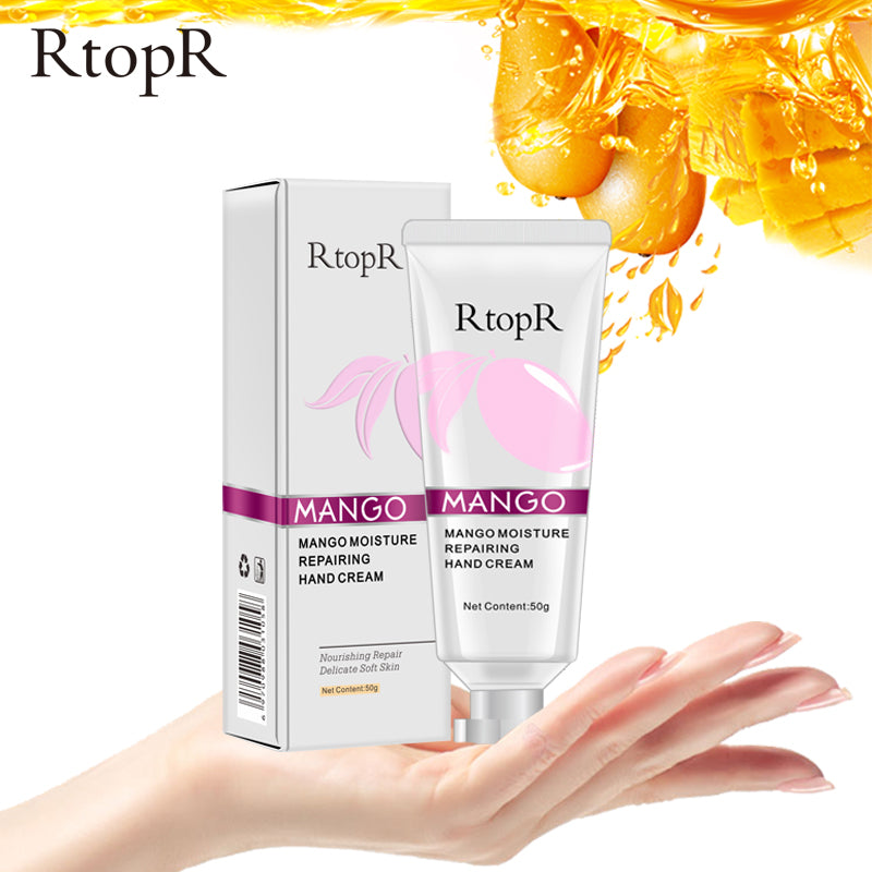 RtopR Mango Rejuvenation Anti-Wrinkle Essence Moisturizing Hand Cream Whitening Hand Skin Sunscreen Anti-Cracking Hand Care